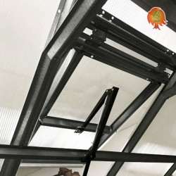 Automatisches Fenster für Gewächshaus Polycarbon Stahl Satteldach