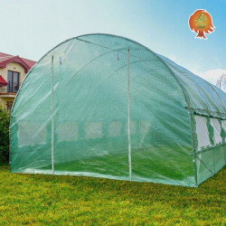 Gewächshaus Folie Stahl Runddach 3x6
