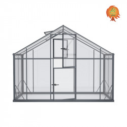 Gewächshaus Hybrid Aluminium Satteldach 2,9x4,3