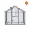 Gewächshaus Hybrid Aluminium Satteldach 2,2x2,9