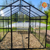 Gewächshaus Hybrid Aluminium Satteldach 2,9x4,3