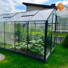 Gewächshaus Hybrid Aluminium Satteldach 2,9x2,9