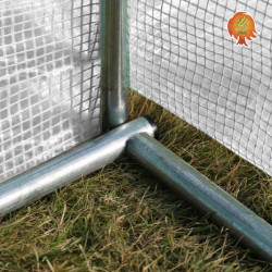 Gewächshaus Folie Stahl Runddach 2x3,5