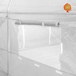 Gewächshaus Folie Stahl Runddach 2x3