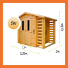 Gartenschuppen Geräteschuppen Holzlager - 5m2