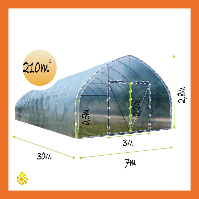 Folientunnel uGrow 7 x 30 x 0,5