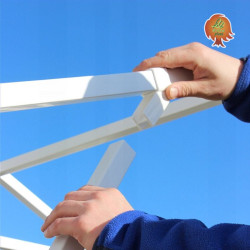 Gewächshaus Folie PVC Satteldach 2x3