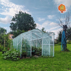 Gewächshaus Folie PVC Satteldach 2x2