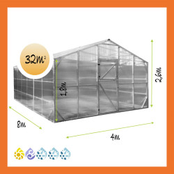 Gewächshaus Polycarbonat...