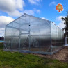 Gewächshaus Polycarbonat Stahl Satteldach Achat
