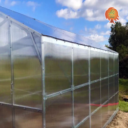 Gewächshaus Polycarbonat Stahl Satteldach Achat