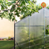 Gewächshaus Polycarbonat Aluminium Satteldach Opal