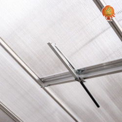 Gewächshaus Polycarbonat Aluminium Satteldach Opal