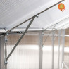 Gewächshaus Polycarbonat Aluminium Satteldach Opal