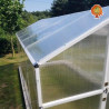 Gewächshaus Polycarbonat PVC Satteldach Jade