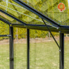 Gewächshaus Glas Aluminium Satteldach Kristall
