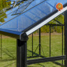 Gewächshaus Glas Aluminium Satteldach Kristall