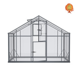 Gewächshaus Hybrid Aluminium Satteldach Prisma