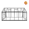 Gewächshaus Hybrid Aluminium Satteldach Prisma