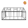 Gewächshaus Hybrid Aluminium Satteldach Prisma