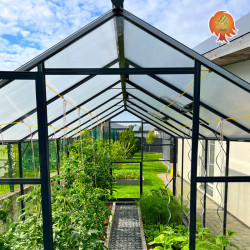 Gewächshaus Hybrid Aluminium Satteldach Prisma