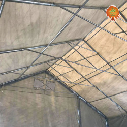 Lagerhalle PVC Stahl Satteldach Hangar