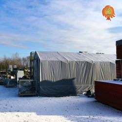 Lagerzelt PVC Stahl Satteldach Hangar