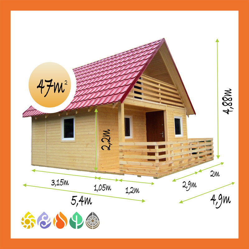 Ferienhaus Holz Satteldach Küstenglück DIY