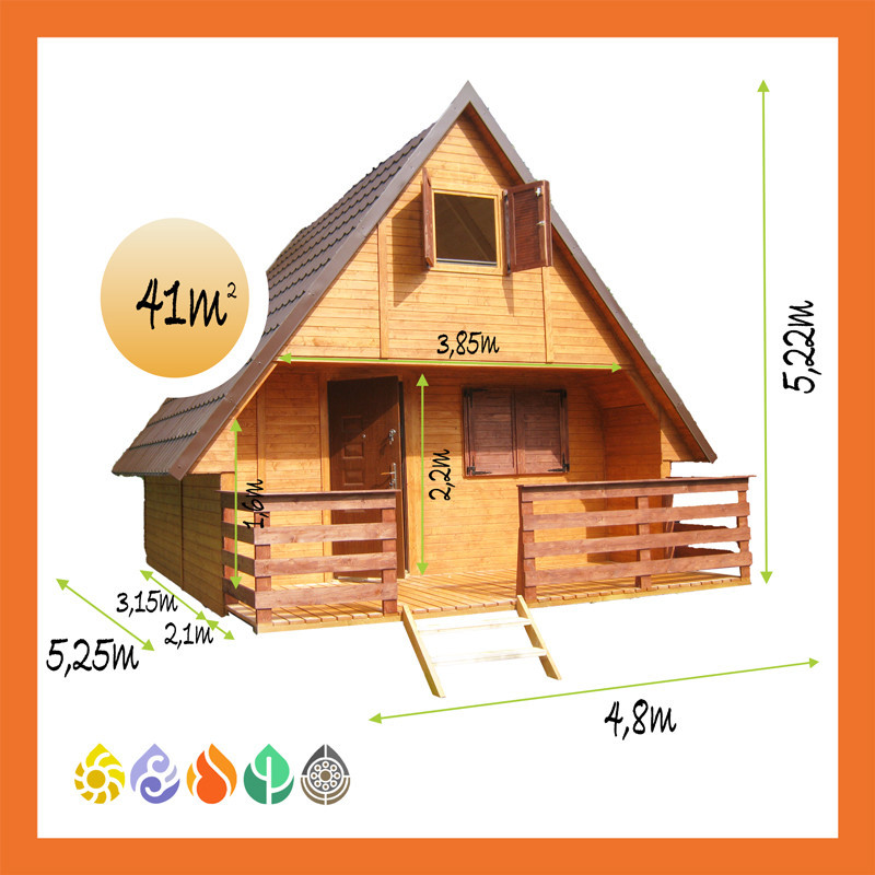 Ferienhaus Holz Satteldach Moorruh DIY