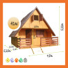 Ferienhaus Holz Satteldach Moorruh DIY