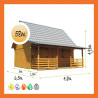 Ferienhaus Holz Satteldach Seeadler DIY