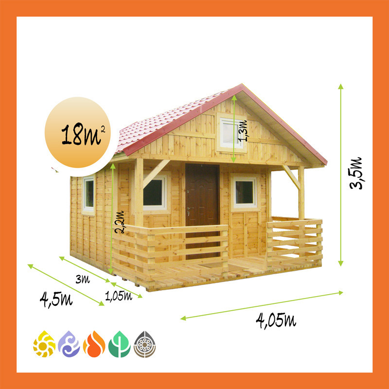 Ferienhaus Holz Satteldach Höhennest DIY