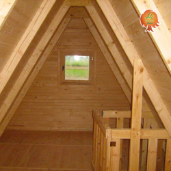 Ferienhaus Holz Satteldach Panoramahütte DIY