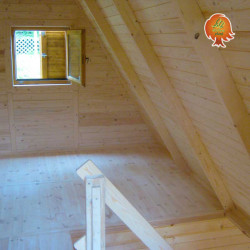 Ferienhaus Holz Satteldach Panoramahütte DIY