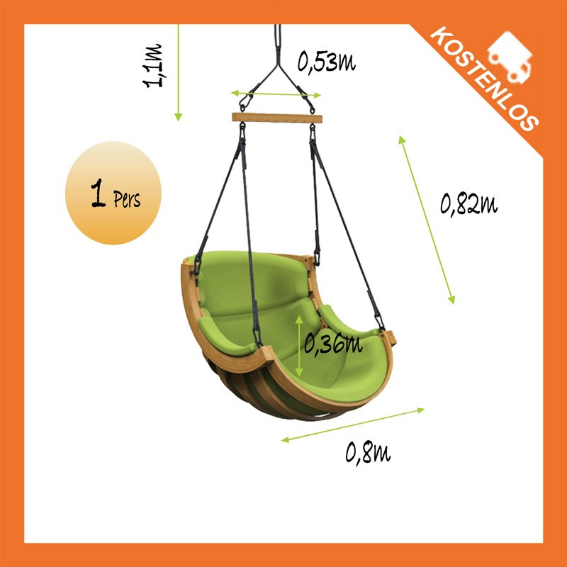 Gartenschaukel Holz Exotic