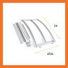 Fenster Gewächshaus Polycarbonat Stahl Runddach Perle
