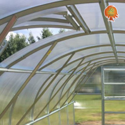Fenster Gewächshaus Polycarbonat Stahl Runddach Perle