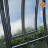 Fenster Gewächshaus Polycarbonat Stahl Runddach Perle