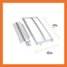 Fenster Gewächshaus Polycarbonat Stahl Satteldach Bernstein