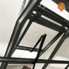 Fenster Gewächshaus Polycarbonat Stahl Satteldach Bernstein