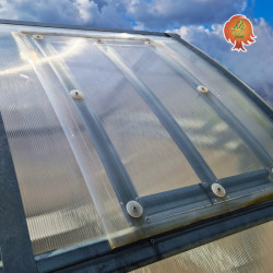 Fenster Gewächshaus Polycarbonat Stahl Spitzdach Firn