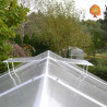 Doppelfenster Gewächshaus Polycarbonat PVC Satteldach Jade