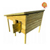 Kleintierstall Holz Satteldach Bunny