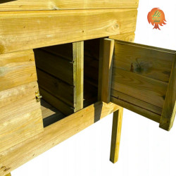 Kleintierstall Holz Satteldach Bunny