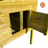 Kleintierstall Holz Satteldach Bunny