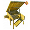 Kleintierstall Holz Satteldach Bunny