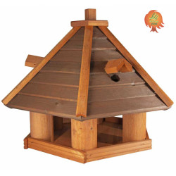 Vogelfutterhaus Holz Satteldach Meise