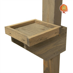 Ständer Vogelfutterhaus Holz Meise