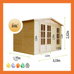 Gartenhaus Holz Satteldach...