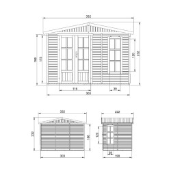 Gartenhaus Holz Satteldach Elfenatelier